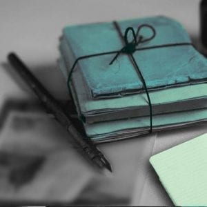 Altes Papier und Feder