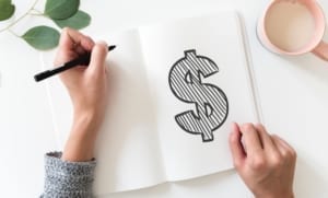 dollarzeichen in buch